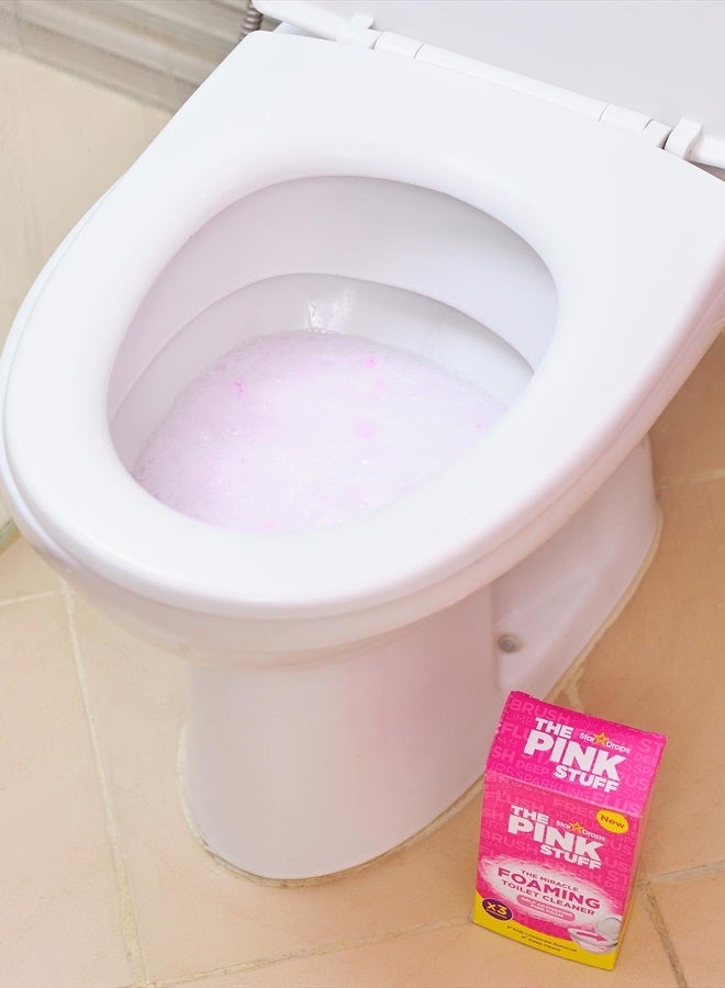 The Pink Stuff - The Miracle Power Foaming Toilet Cleaner - 2 Treatments - Self Activating Pink Foam