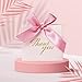 DECHISY 24Pack Small Thank You Party Favor Bags Treat Boxes with Rose Red Bow Ribbon Pink Pattern Paper Gift Bags Bulk for Wedding Baby Shower Business Party Supplies - Image 4