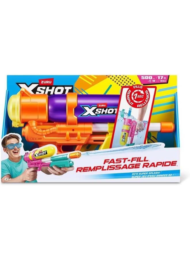 ZURU-XSHOT WATER-ZURU XSHOT Retro Fast-Fill REMPLISSAGE RAPIDE -Purple - Image 1