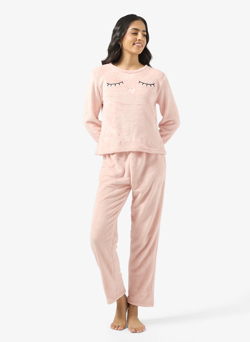 Ginger Cozy Fleece Top & Pant Set - Image 1