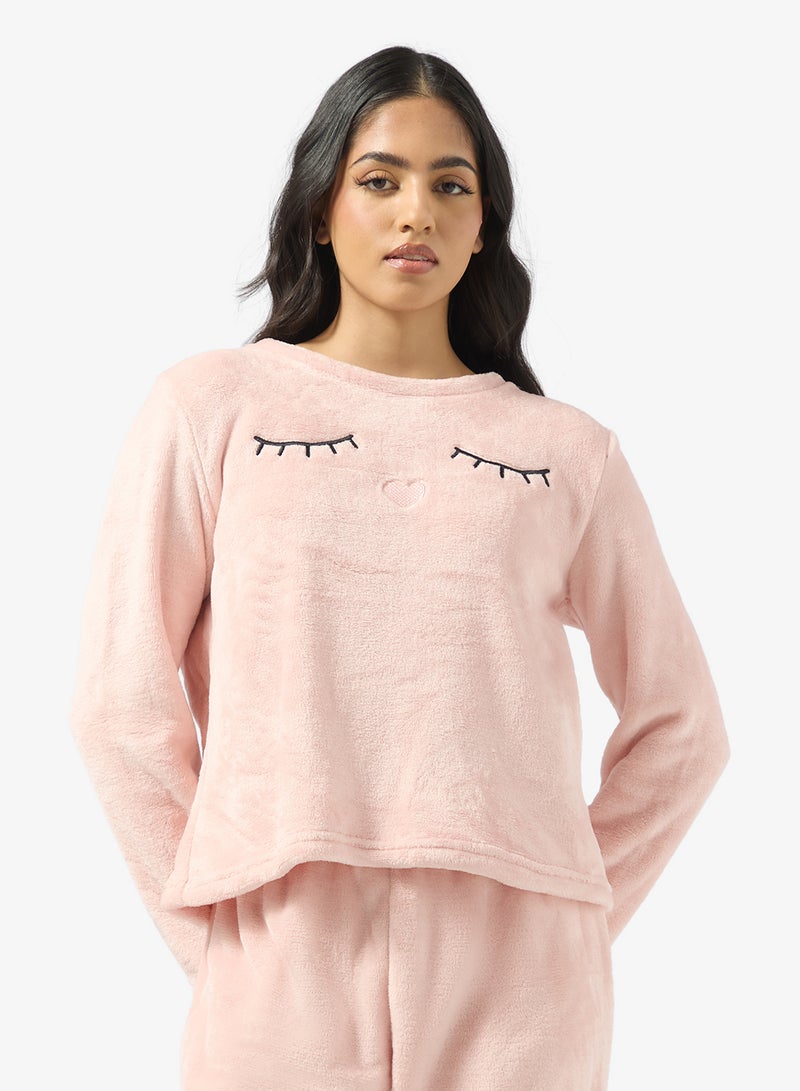 Ginger Cozy Fleece Top & Pant Set - Image 3