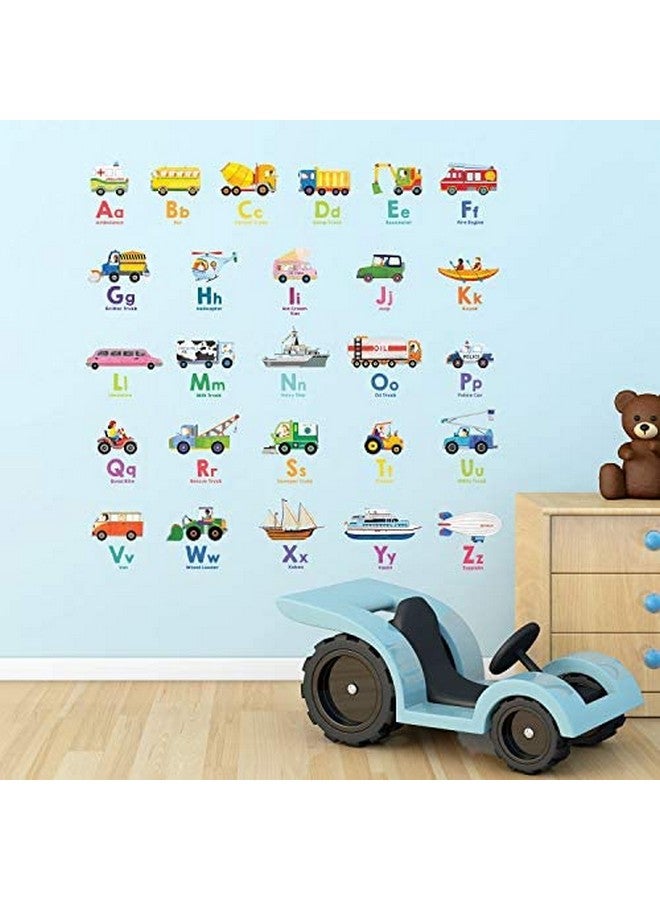 Decowall Ds82005N Transport Alphabet Kids Wall Stickers Wall Decals Peel And Stick Removable Wall Stickers For Kids Nursery Bedroom Living Room - Image 5