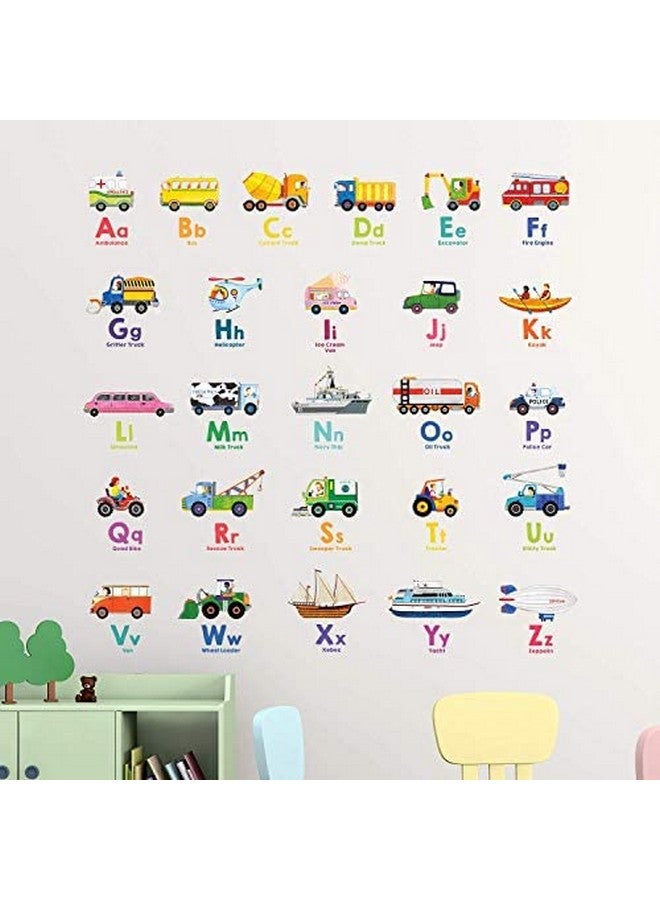 Decowall Ds82005N Transport Alphabet Kids Wall Stickers Wall Decals Peel And Stick Removable Wall Stickers For Kids Nursery Bedroom Living Room - Image 4
