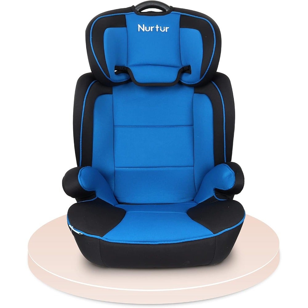 Jupiter Baby/ 3-in-1 Car Seat + Booster Seat - Adjustable Backrest - Extra Protection - 5-Point Safety Harness - 9 months to 12 years Group 1/2/3,Upto 36kg -Blue