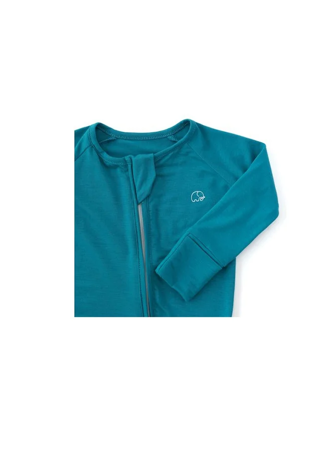 Anvi Baby Anvi Baby Organic Zipper Romper Deep Blue 95% Bamboo 5% Spandex 0 to 3 months
