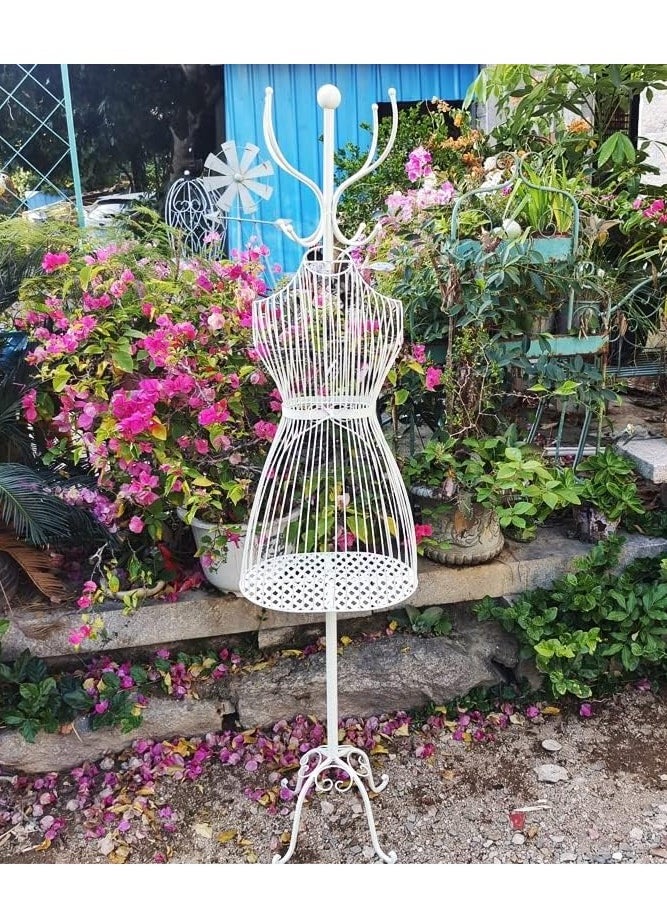 HOME TASTE TOMSUN Decorative Female Mannequin Torso with Stand Adjustable Dress Form Mannequin Body Dress Jewelry Stand  - Image 4