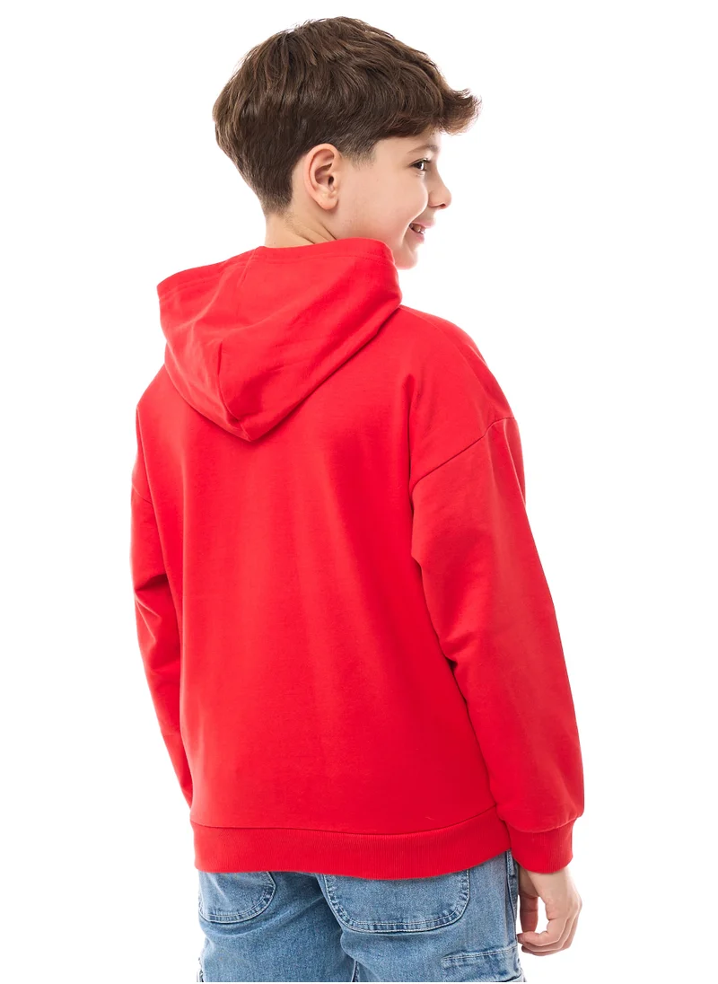 victor and jane Boys' Hoodie  (8-14yrs) Orange
