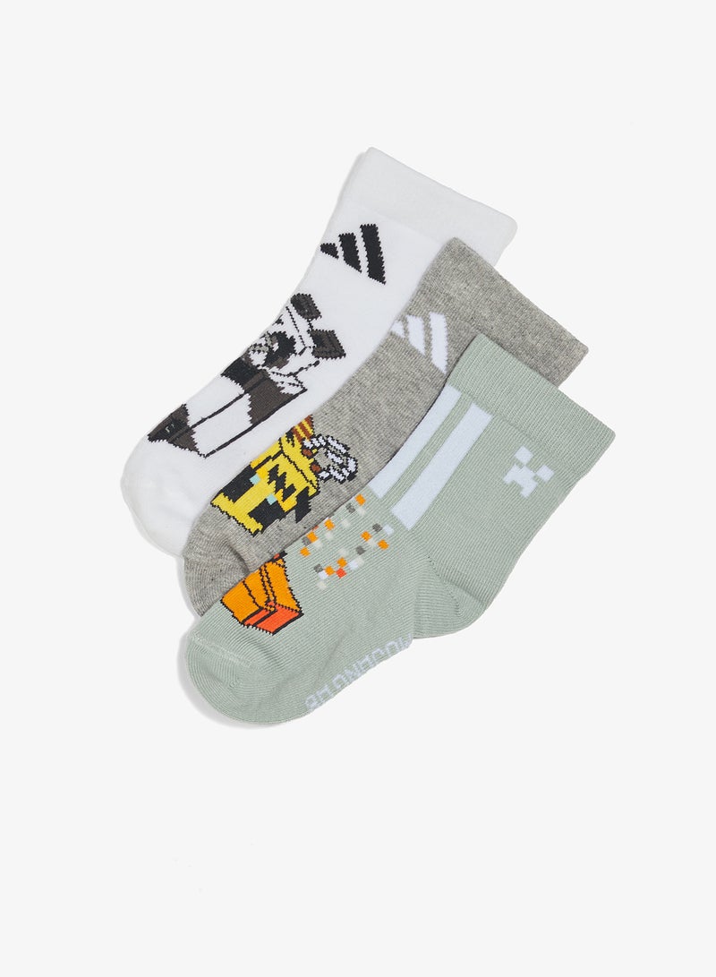 Adidas Kids Minecraft Socks - Image 1