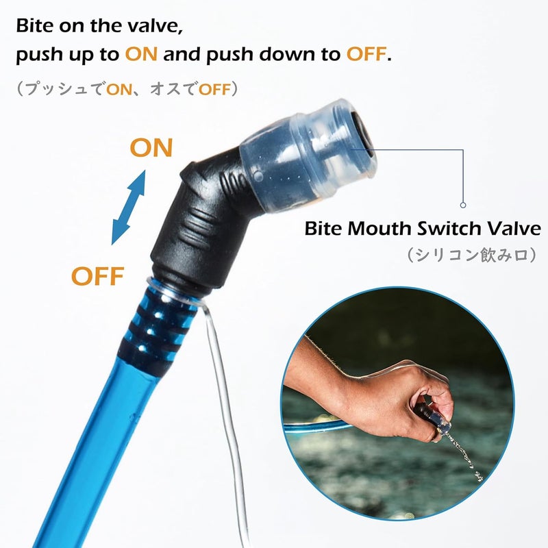 TRIWONDER Hydration Bladder Water Reservoir 1.5 Liter 2L 3L BPA Free Water Bladder for Running Cycling Hiking Camping Backpack - Image 2