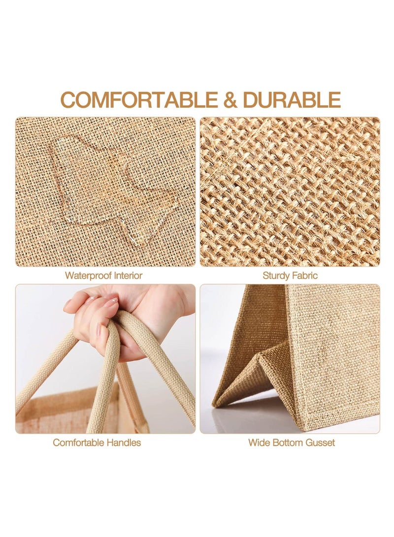 Jute Tote Bag with Abu Dhabi Design - Perfect for Souvenir from Abu Dhabi - Travel or Everyday Use - Reusable Jute Shopping Bag  - Image 3