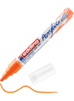 Edding 5100 Medium Tip Acrylic Marker - Phosphorescent-Orange - 2-3mm Round Tip  - Image 1