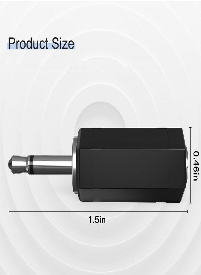 RFAdapter 2 Pack 3.5mm Mono to Stereo Adapter - 1/8" Mono Male Plug to TRS Stereo Female Jack for Radio, Headphone - Image 5