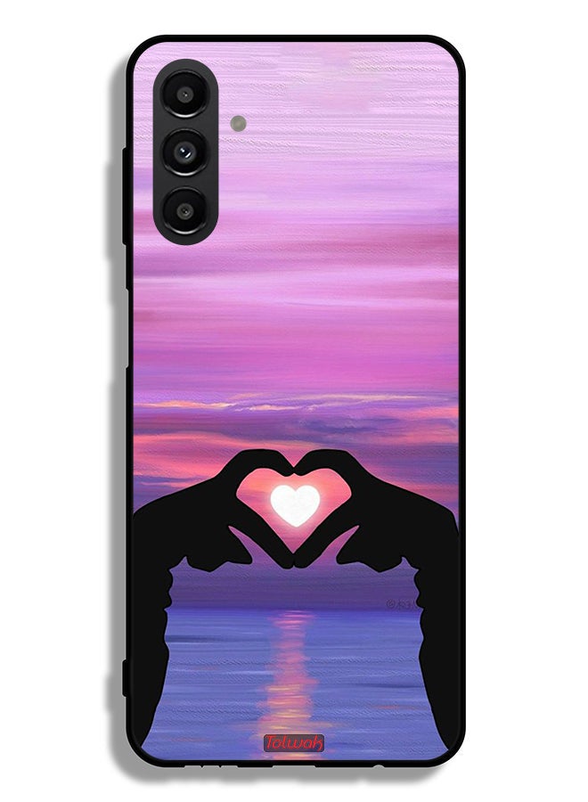 Tolwak Samsung Galaxy A04s Protective Case Cover Heart Moon - Image 1