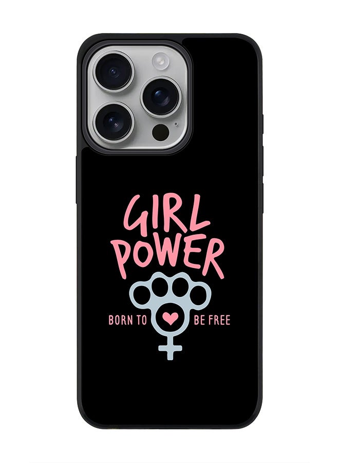 Stylizedd For iPhone 16 Pro Case [Compatible with MagSafe] Slim Magnetic cover Phone Case iPhone 16 Pro -Girl Power - Image 1