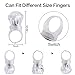 DAOKEY LED Light up Rings Colorful Led Bumpy Plastic Diamond Rings Toys for Birthday Bachelorette Bridal Shower Gatsby Party Favors Clear Case 30 Pack - Image 2