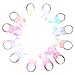 DAOKEY LED Light up Rings Colorful Led Bumpy Plastic Diamond Rings Toys for Birthday Bachelorette Bridal Shower Gatsby Party Favors Clear Case 30 Pack - Image 4