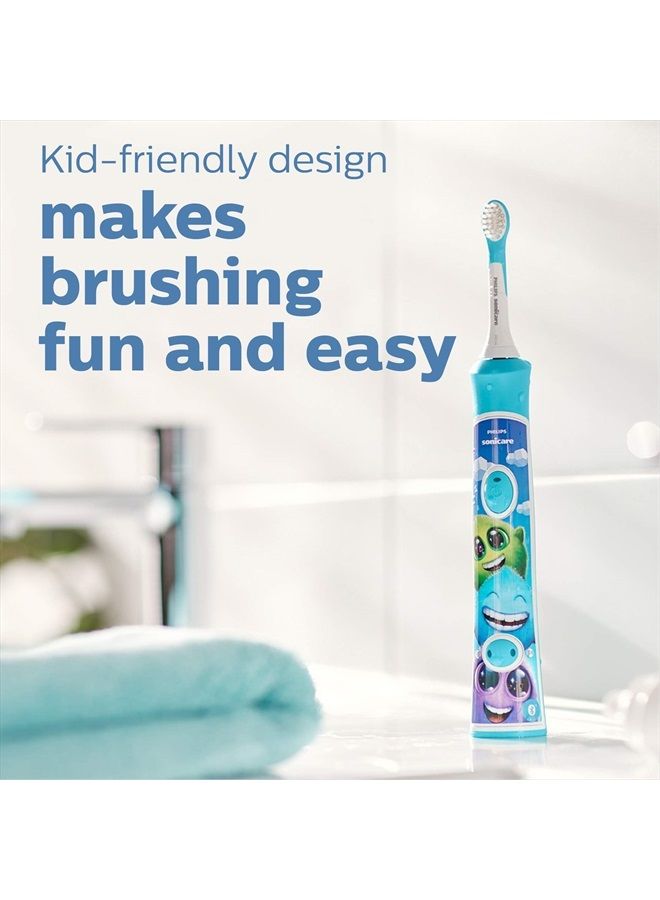 Philips Philips Sonicare for Kids 3+ Genuine Replacement Toothbrush Heads, 2 Brush Heads, Turquoise and White, Compact, HX6032/94 - Image 3