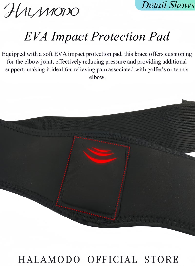 Generic Elbow Brace Tendonitis Elbow Brace & Strap Golfers Elbow Brace for Men & Women Counterforce Band  for Tennis & Golfer's Elbow Pain Relief - Image 5