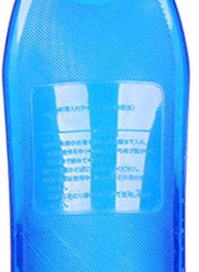 كلاراكو زجاجة ماء ساخن من مادة البولي فينيل كلوريد الشفافة، زجاجة دافئة للعلاج بالحرارة والبرودة، كيس ماء ساخن (أزرق) - Image 1