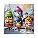 Larkipuzz Funny Bird Winter Puzzles for Adults 1000 Pieces Colorful Animal Snow Jigsaw Puzzle Challenging Cute Art Puzzles - Image 4