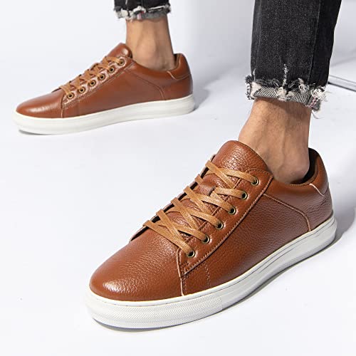 Arkbird Mens Casual Shoes Leather Fashion Sneakers Business Casual Dress Sneakers Lace-up Oxford Shoe for Men - Image 3