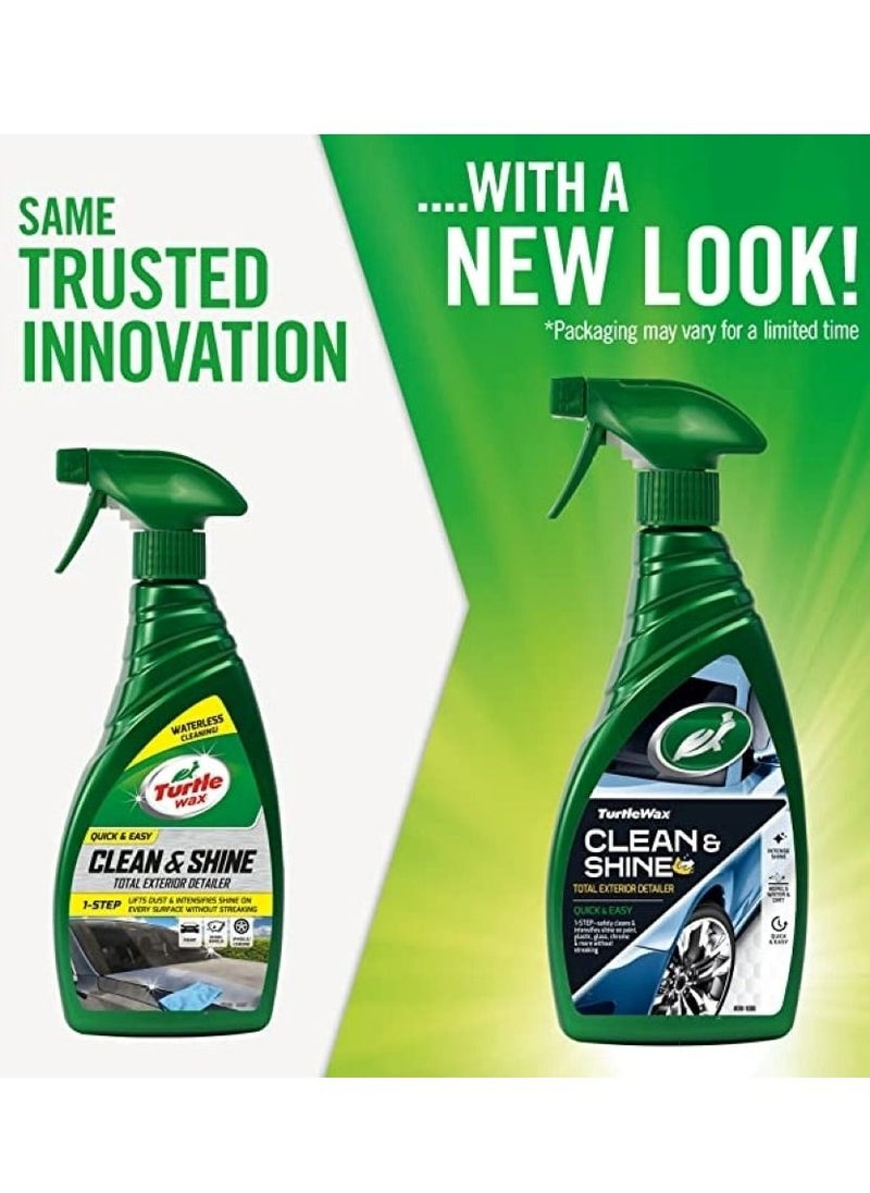 TurtleWax - Quick Easy Clean & Shine Detailer detergente cera auto Spray - Image 1