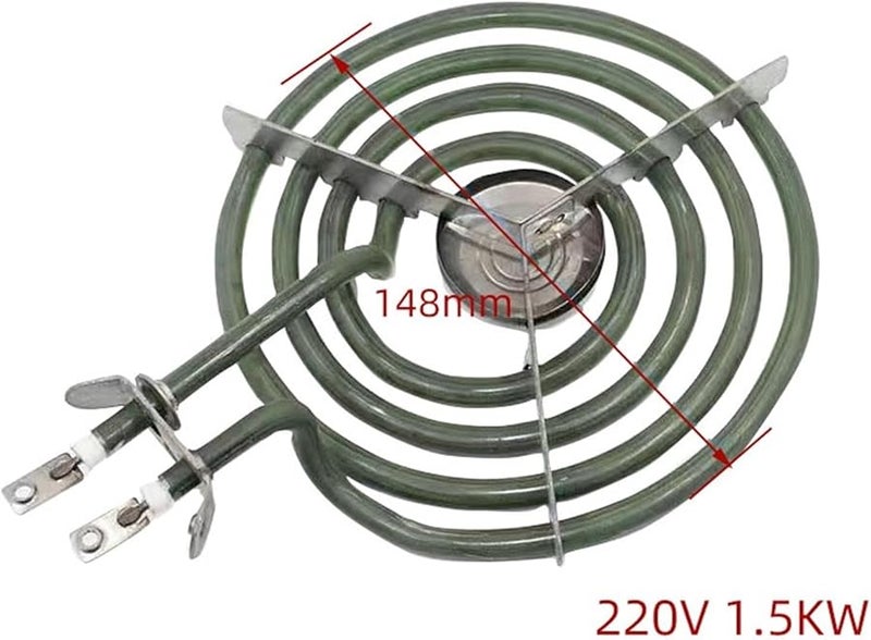 عنصر تسخين من الفولاذ المقاوم للصدأ 1500 واط 220 فولت للفرن الكهربائي والموقد - Image 3