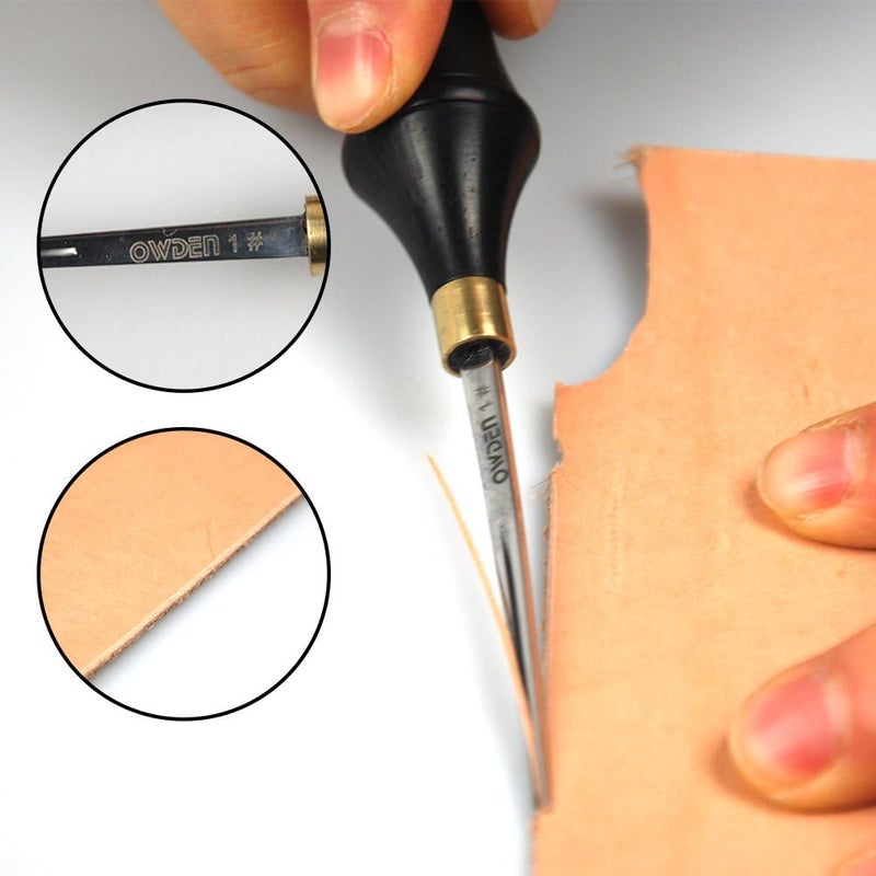 OWDEN Professional Edge beveler for leather craft (1#), Leather tool. - Image 5