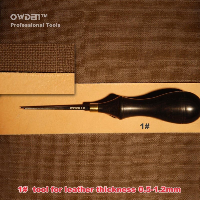 OWDEN Professional Edge beveler for leather craft (1#), Leather tool. - Image 2