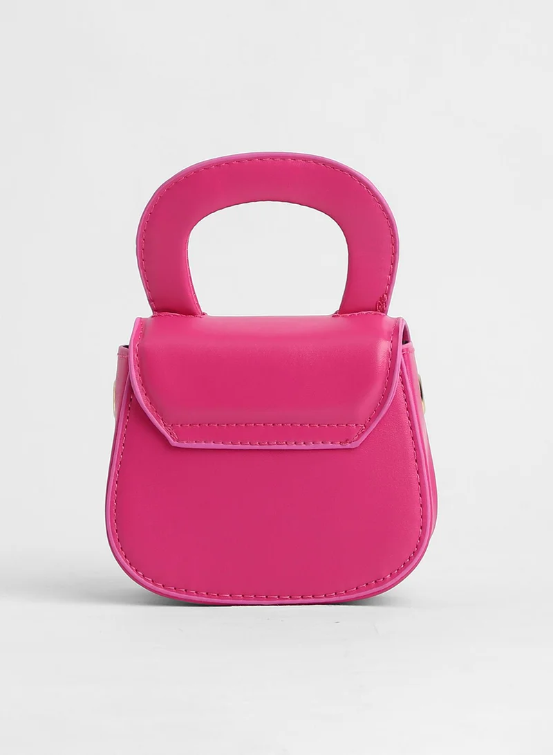Haute Sauce The Micro Pillow Heart Sling Bag - Barbie Pink