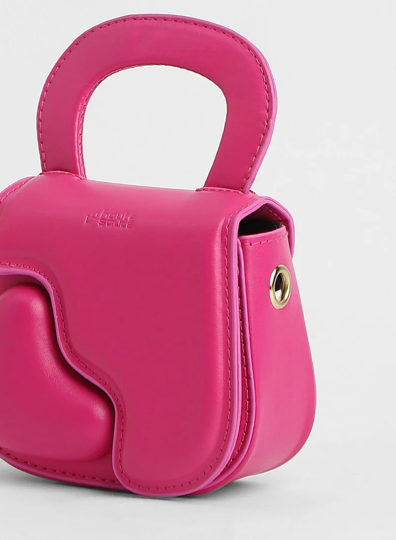Haute Sauce The Micro Pillow Heart Sling Bag - Barbie Pink