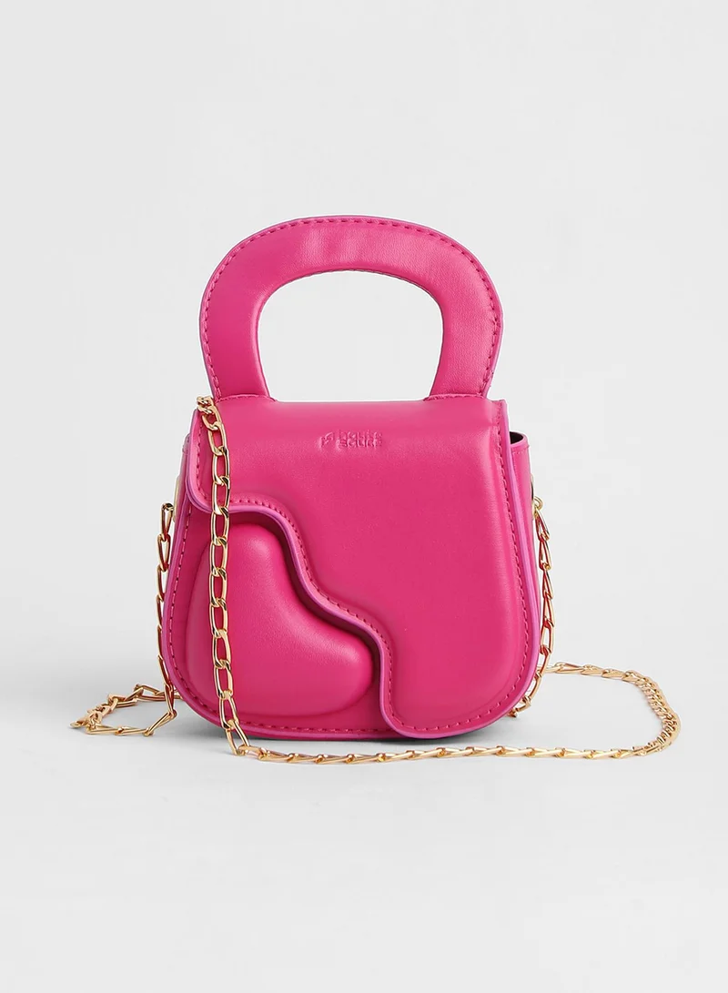 Haute Sauce The Micro Pillow Heart Sling Bag - Barbie Pink