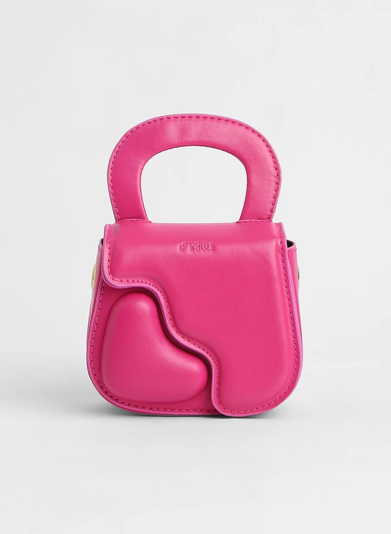 Haute Sauce The Micro Pillow Heart Sling Bag - Barbie Pink