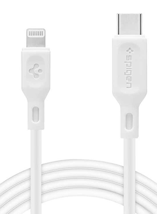 Spigen USB Type-C To Lightning Data Sync And Charging Cable White - Image 1