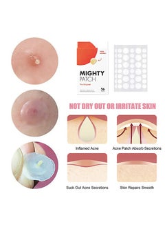 Mighty Patch 36- Piece Hydrocolloid Acne Pimple Patch Spot Treatment Beige 5.5inch  - Image 2