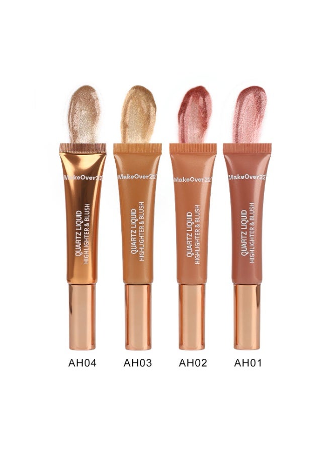 Makeover 22 MakeOver22 Quartz Liquid Highlighter & Blush-Opal Quartz AH04 - Image 3