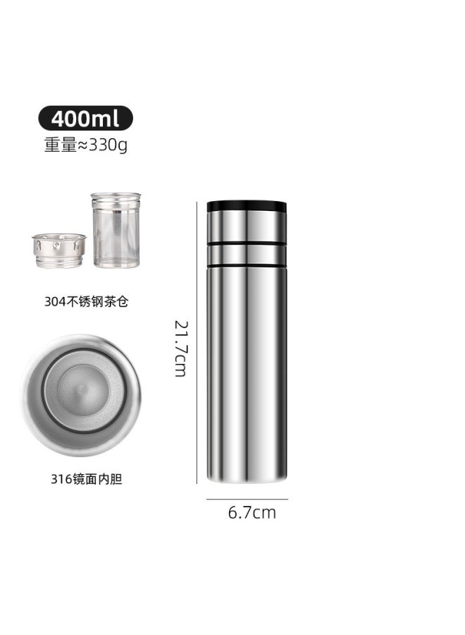 Creative Quick-opening Cup Stainless Steel Thermos Cup High Temperature Thermos Cup One Press To Open With Tea Drain Printable Logo