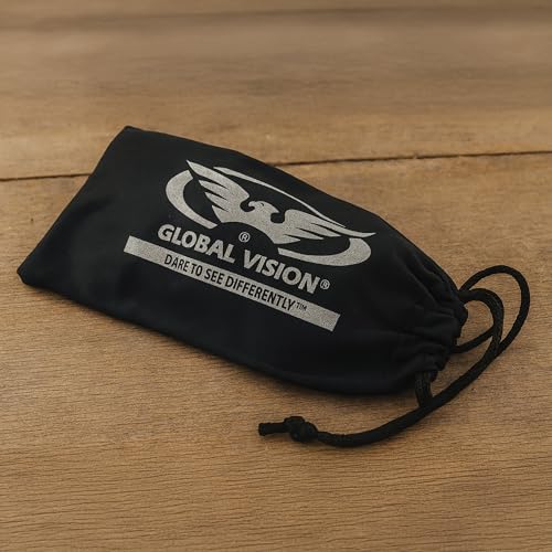 Global Vision 5 Large 4 1/4" x 8 1/2" Black Micro-Fiber Bags for Sunglasses Goggles Cell Phone Carrying Pouch Case Sleeve - Image 4