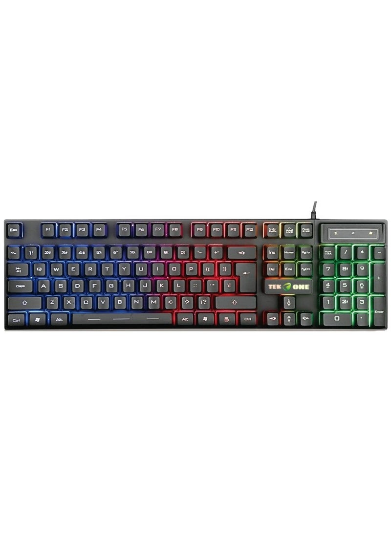 TekOne T-BOX 200 4 in 1 Gaming Combo Keyboard Mouse Pad Headphone RGB Light  - Image 3