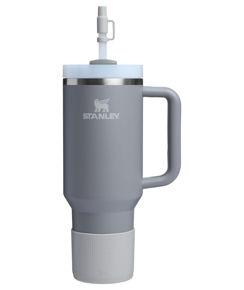 STANLEY Quencher Boot and Straw Cover Cap | Anti-Slip Silicone Protector for 40 oz Tumbler with Handle | Accessory Set for Stainless Steel Drinking Cup | BPA-Free | Ash - Image 4