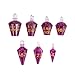CRITALLIC 7PCS Potion DND Dice SetTransparent Sharp Edge Die Set DD RPG Polyhedral Dicefor Dungeons and Dragons TTRPG Games Roleplaying GamesDeep Purple - Image 2