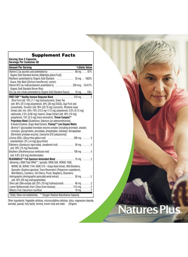 NaturesPlus ناتشرز بلس إيج لوس دعم الرئة - 90 كبسولة - نباتي، خالي من الغلوتين - 30 حصة - Image 4