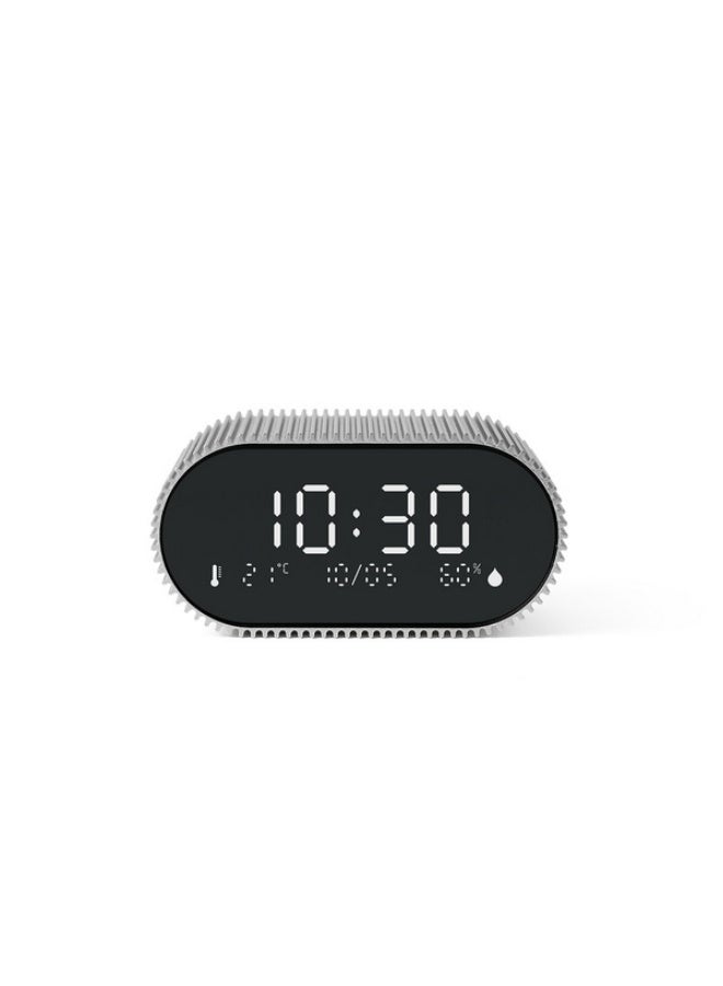 LEXON Ray LCD Digital Alarm Clock With Thermometer And Hygrometer - Image 2