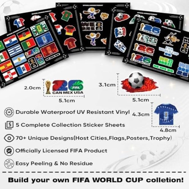 Mesuca FIFA World Cup 2026 Official Stickers - Waterproof Decals for All  Surfaces - Image 4