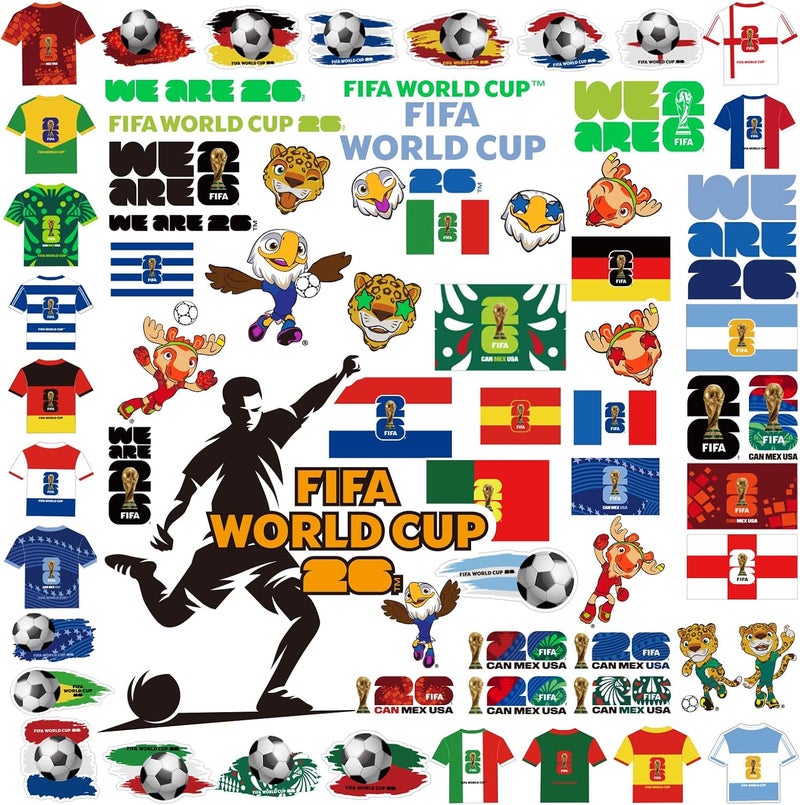 Mesuca FIFA World Cup 2026 Official Stickers - Waterproof Decals for All  Surfaces - Image 1