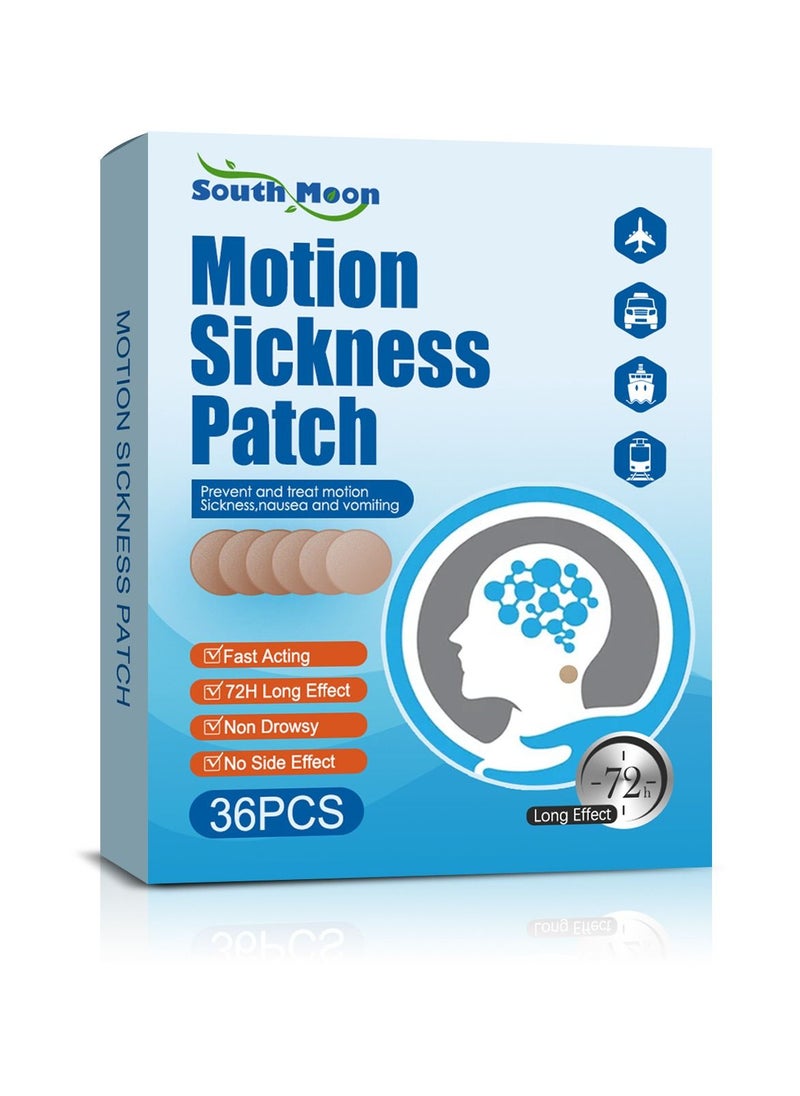 SOUTH MOON - Motion sickness Patch Prevent and treat motion Sickness, nausea and vomiting - Image 1