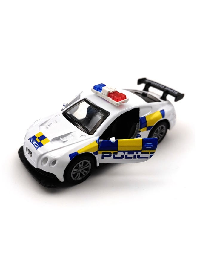 Back Car Sports Car Police Car Simulation Ornaments Toy Car Car Alloy Door Model Children's Toys-Color:Opp Bag Single  - Image 4