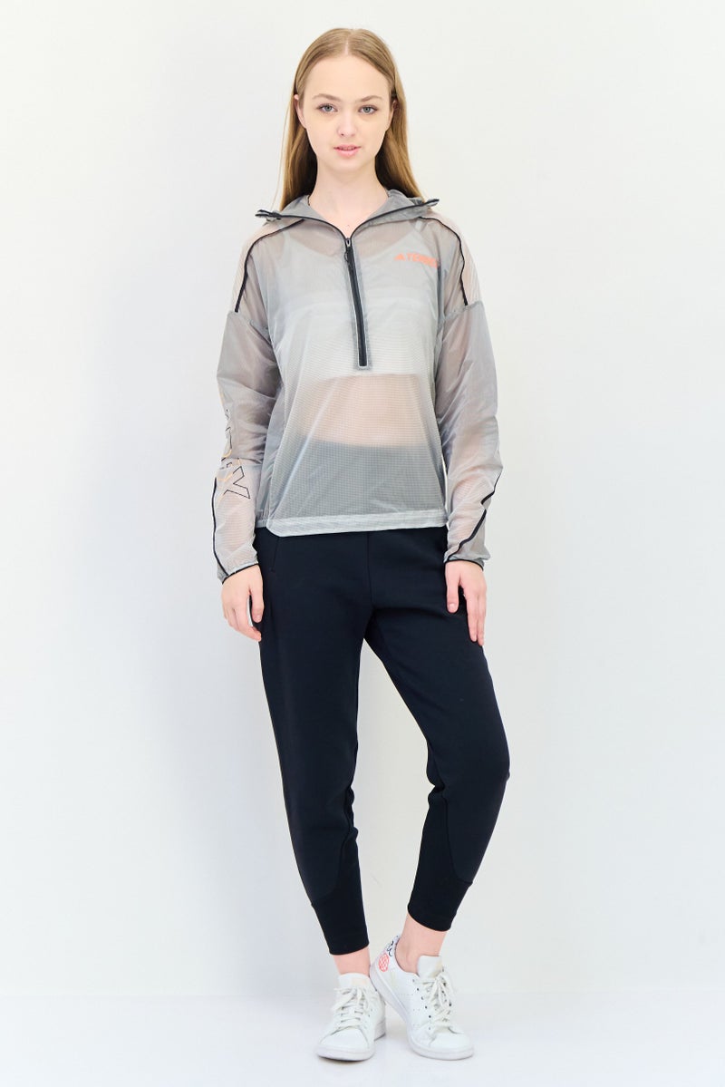 Adidas Women Terrex Sportswear Fit Long Sleeve Running Jacket, Multicolor - Image 2