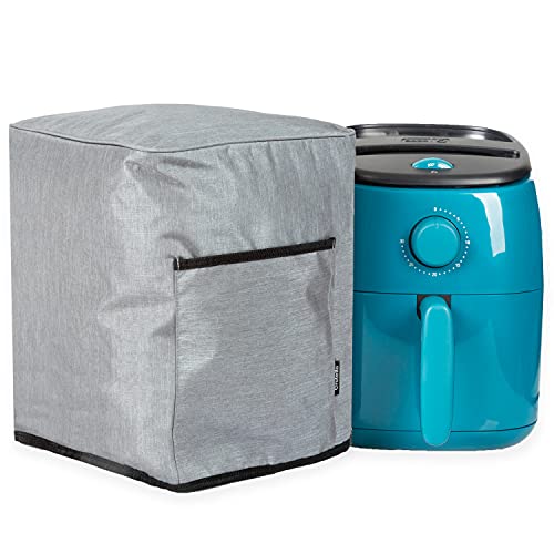 Crutello Air Fryer Cover with Storage Pockets for 2.8-4.8 Quart Fryers, Fits Various Brands, Heavy Duty Air Fryer Covers, For Kitchen Counter - Image 1