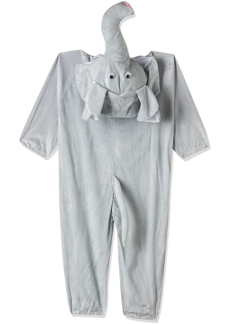 Brain Giggles Brain Giggles Elephant Animal Plush Costume Design Halloween Carnival Animal Party Jumpsuit for Kids Boys & Girls - Small  - Image 2